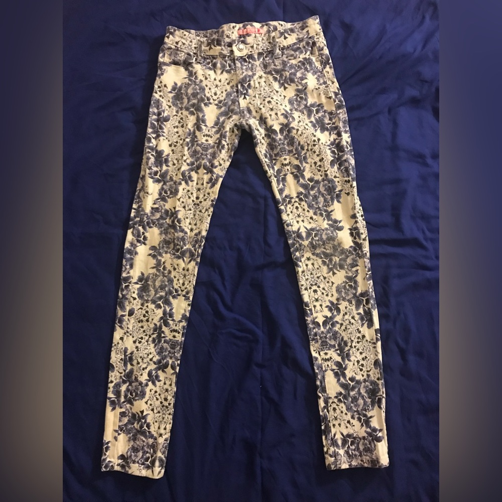 Girls Floral Jeans